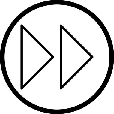 İllüstrasyon İleri Oklar Simgesi