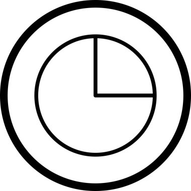 İllüstrasyon Pasta Grafiği Simgesi