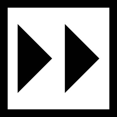 İllüstrasyon İleri Oklar Simgesi