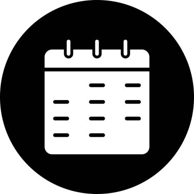 İllüstrasyon Takvim Simgesi