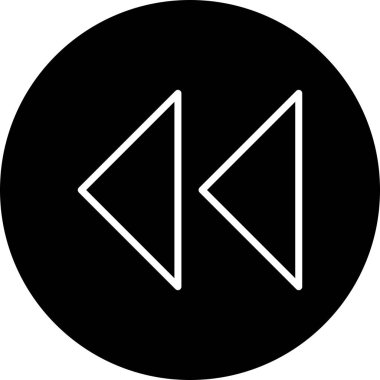 İllüstrasyon Geriye Doğru Oklar Simgesi