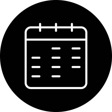 İllüstrasyon Takvim Simgesi