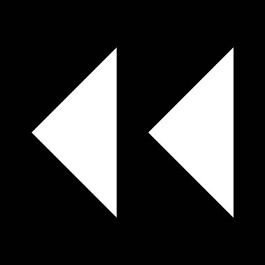 İllüstrasyon Geriye Doğru Oklar Simgesi