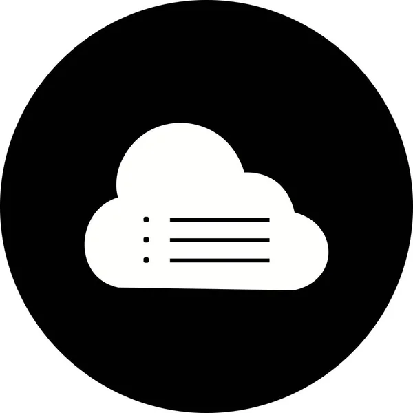 Ilustração Cloud Data Icon — Fotografia de Stock