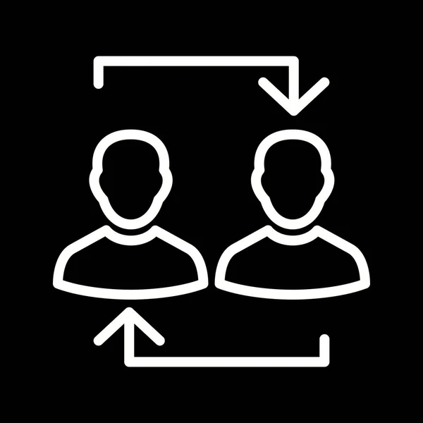 Pictogram voor illustratie uitwisseling — Stockfoto