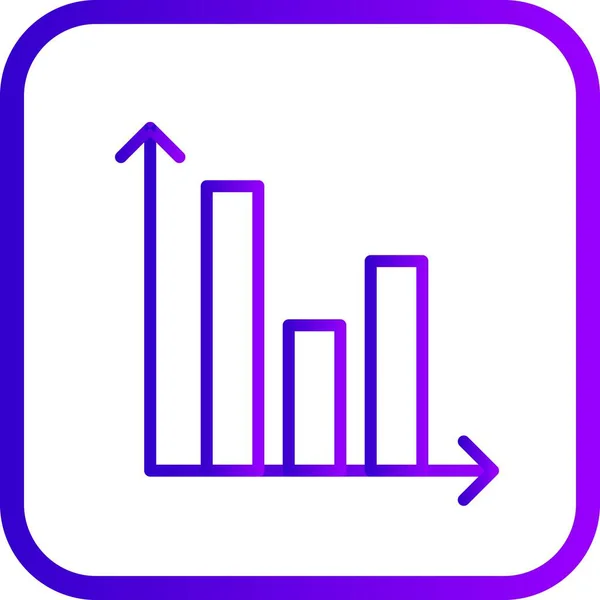 Ikona pruhového grafu obrázku — Stock fotografie