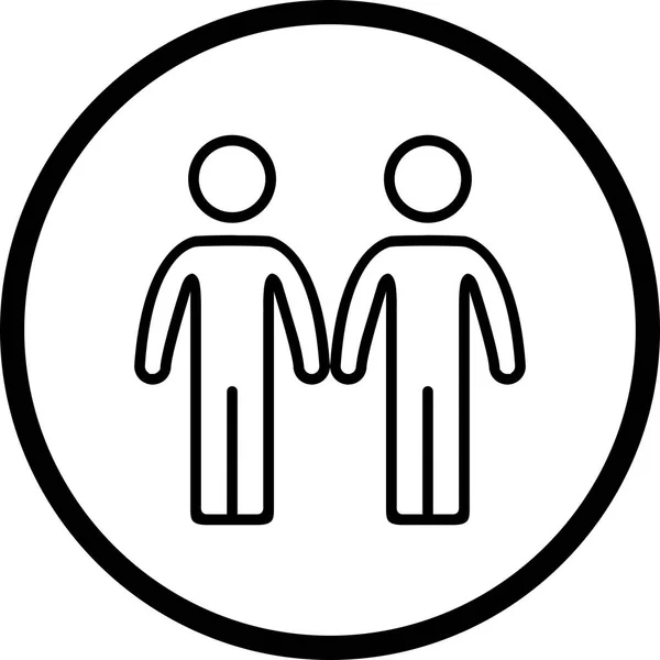 Иллюстрационная икона партнерства — стоковое фото