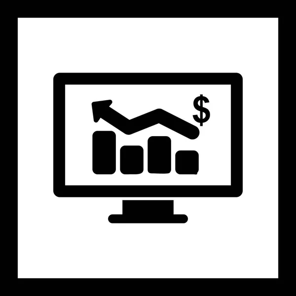 Illustrazione Business Chart Icona — Foto Stock