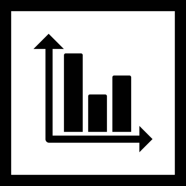 Illusztrációs sávdiagram ikonja — Stock Fotó