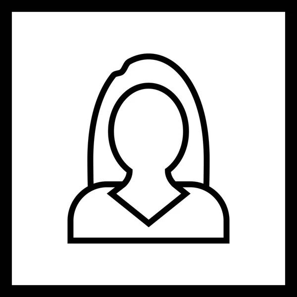 Illustration affärskvinna ikon — Stockfoto