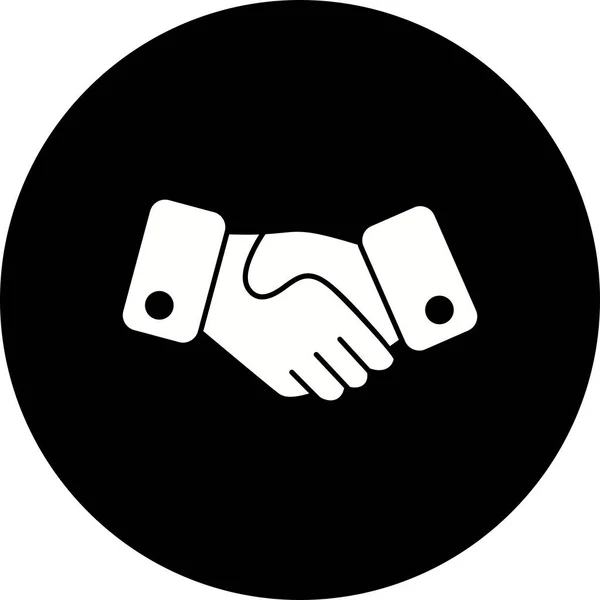 Ilustração Handshake Ícone — Fotografia de Stock
