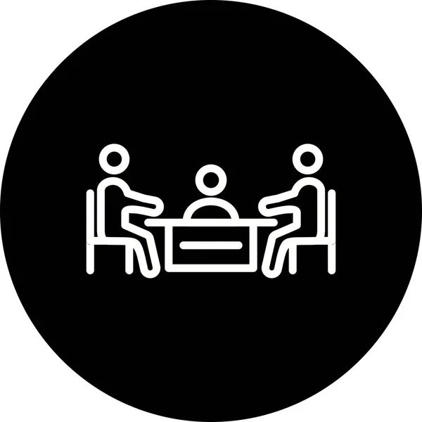 Pictogram voor illustratie vergadering — Stockfoto