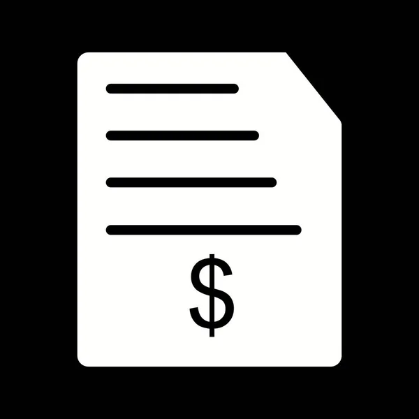 Illustration Invoice Vector Icon — Stock Photo, Image