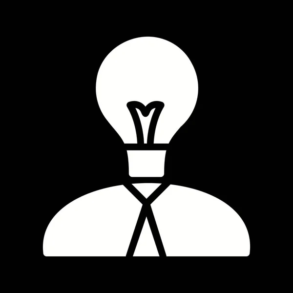 Illustratie Creavite man pictogram — Stockfoto