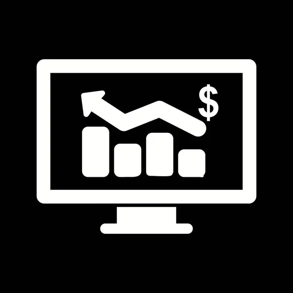 Illustrazione Business Chart Icona — Foto Stock