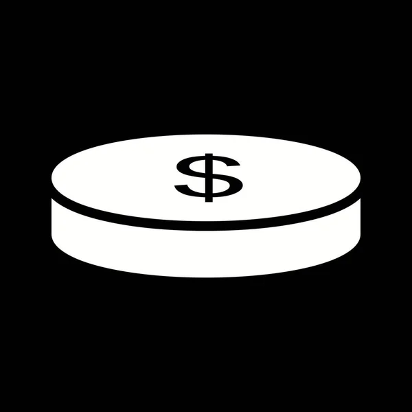 Ikona ilustracji moneta — Zdjęcie stockowe