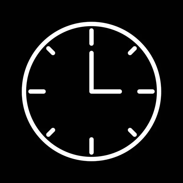 Icono del reloj de ilustración —  Fotos de Stock