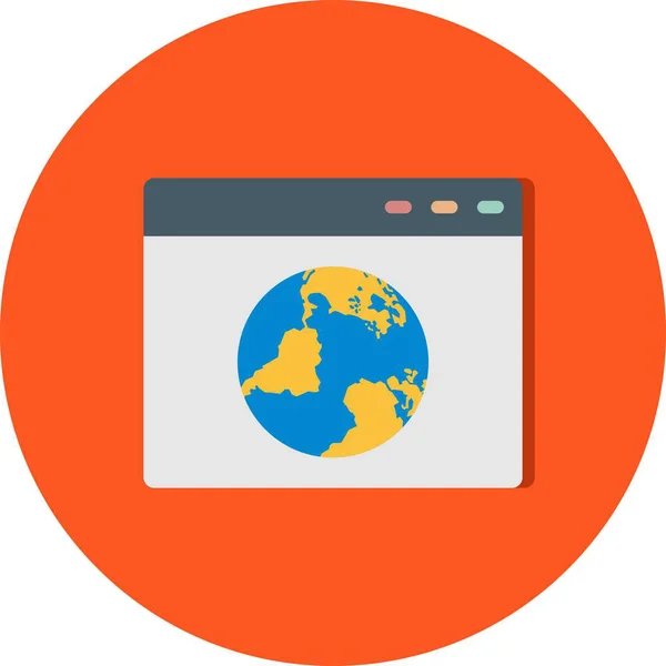 Illustration  Browser Icon — Stock Photo, Image