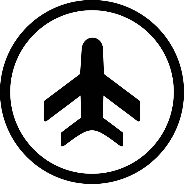 İllüstrasyon Uçak Simgesi — Stok fotoğraf