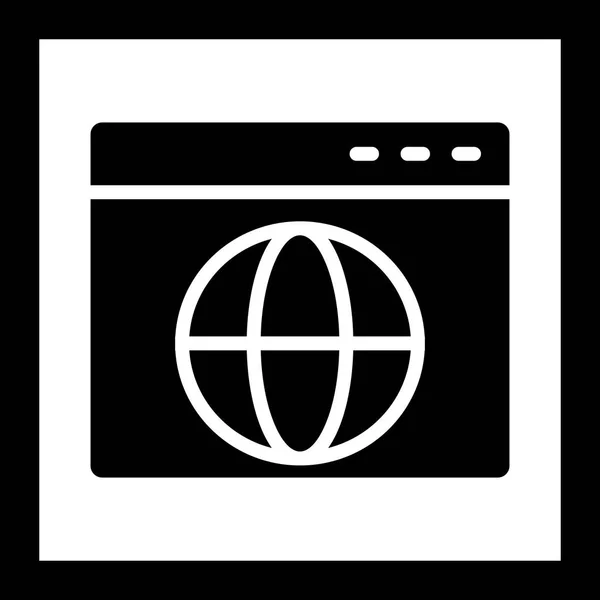 Иконка браузера — стоковое фото