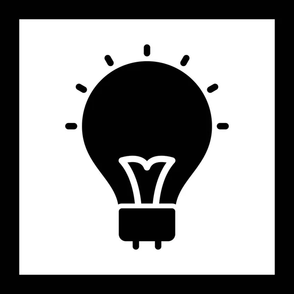 Ikona ilustracji żarówka — Zdjęcie stockowe