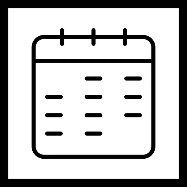 Illustration Calendar Icon — Stock Photo, Image