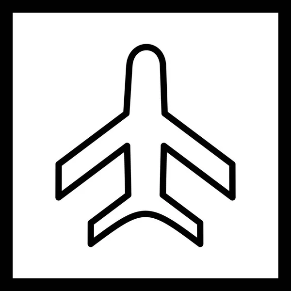 Ícone do avião de ilustração — Fotografia de Stock