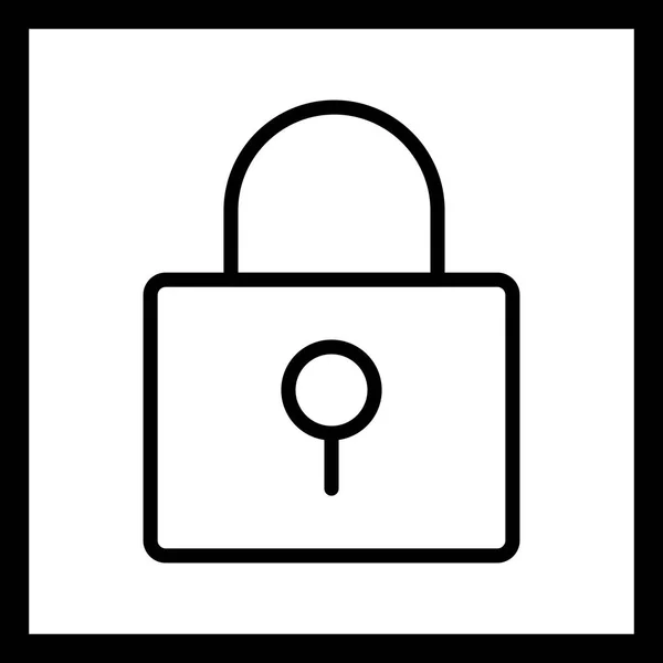 Illustration  Lock Icon — Stock Photo, Image