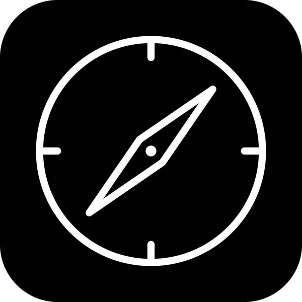 Ilustracja kompas ikona — Zdjęcie stockowe
