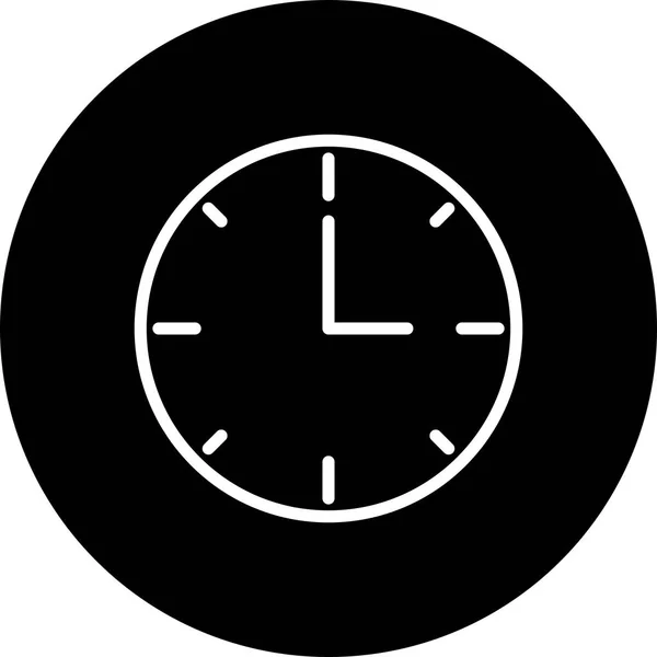 Icono del reloj de ilustración — Foto de Stock