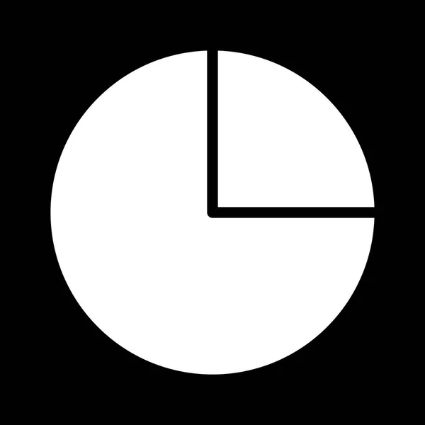 Illusztráció – kördiagram ikon — Stock Fotó