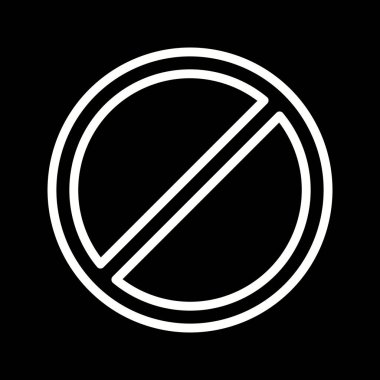 İllüstrasyon Yasak Simgesi