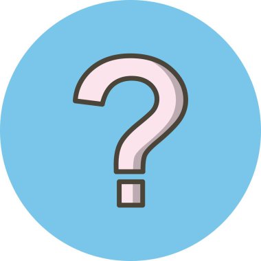 İllüstrasyon Soru İşareti Simgesi