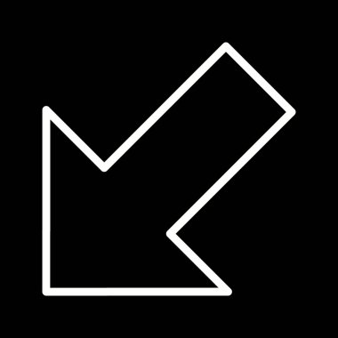 Resim Sol Aşağı Simge