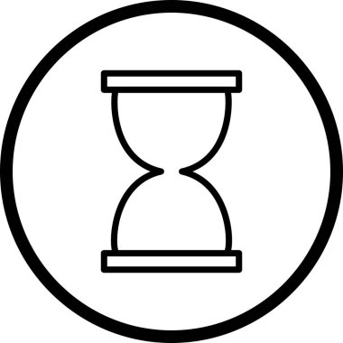 İllüstrasyon Kum Saati Simgesi