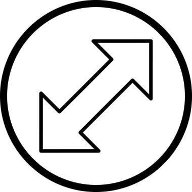 İllüstrasyon Çift Ok Simgesi