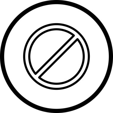 İllüstrasyon Yasak Simgesi