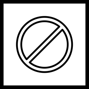 İllüstrasyon Yasak Simgesi
