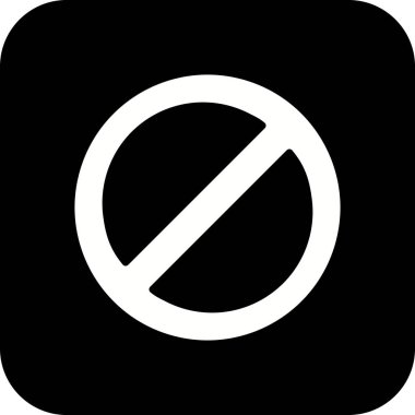 İllüstrasyon Yasak Simgesi