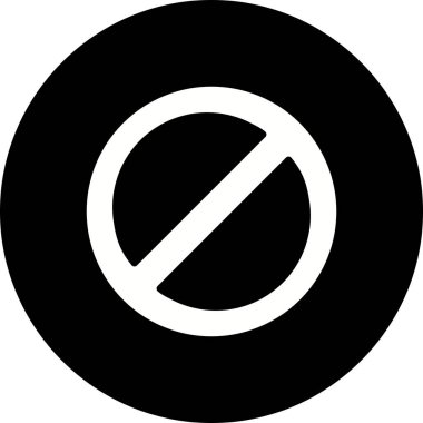 İllüstrasyon Yasak Simgesi