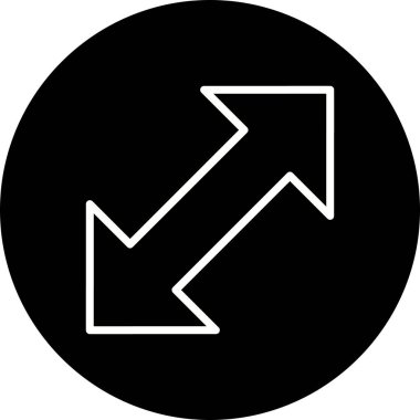 İllüstrasyon Çift Ok Simgesi