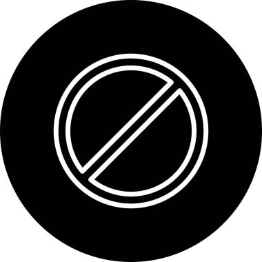 İllüstrasyon Yasak Simgesi