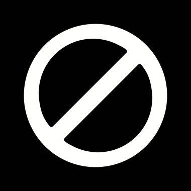 İllüstrasyon Yasak Simgesi