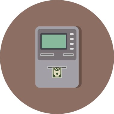 İllüstrasyon Nakit para çekme Simgesi  