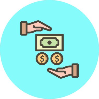 İllüstrasyon Maaş Simgesi    