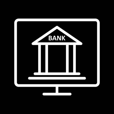 İllüstrasyon İnternet Bankacılığı Simgesi  
