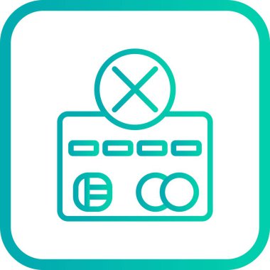 İllüstrasyon Ödeme Hatası Simgesi    