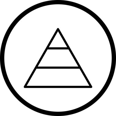 İllüstrasyon Piramit Simgesi     