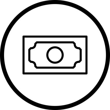 İllüstrasyon Banka notu Simgesi   