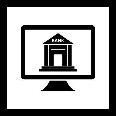 İllüstrasyon İnternet Bankacılığı Simgesi  